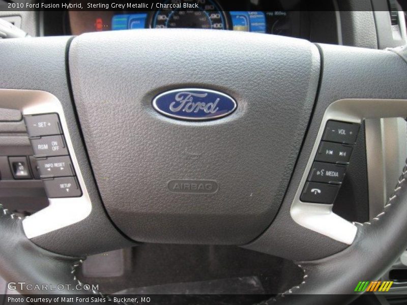 Sterling Grey Metallic / Charcoal Black 2010 Ford Fusion Hybrid
