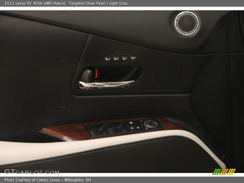 Tungsten Silver Pearl / Light Gray 2011 Lexus RX 450h AWD Hybrid