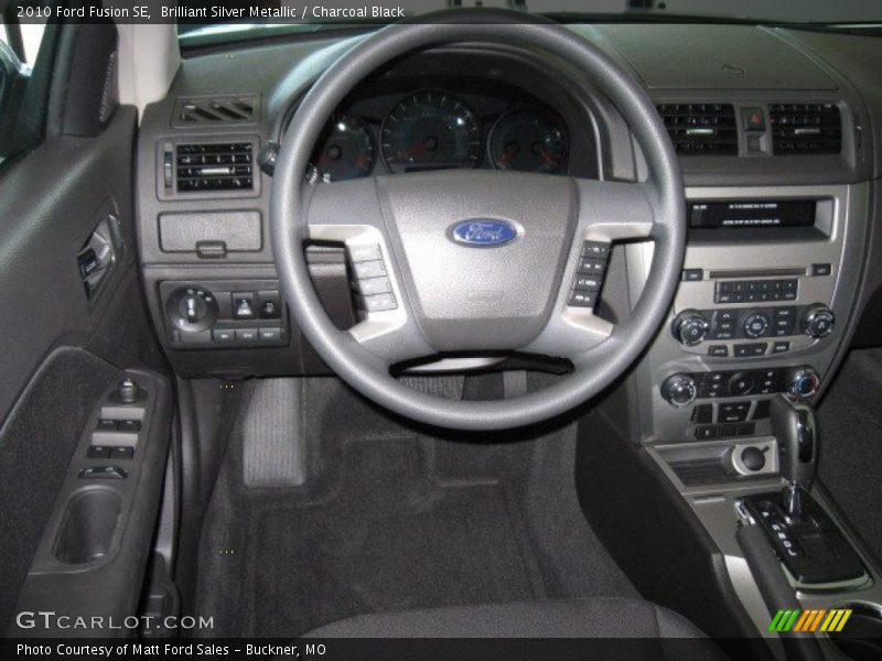 Brilliant Silver Metallic / Charcoal Black 2010 Ford Fusion SE