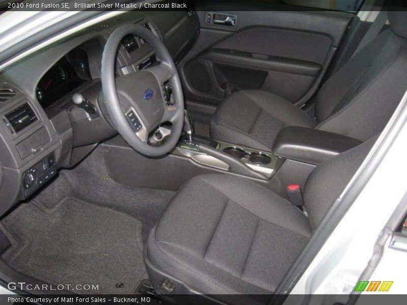 Brilliant Silver Metallic / Charcoal Black 2010 Ford Fusion SE