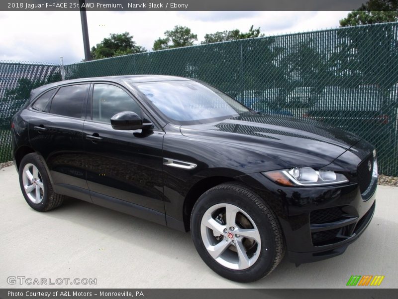 Narvik Black / Ebony 2018 Jaguar F-PACE 25t AWD Premium