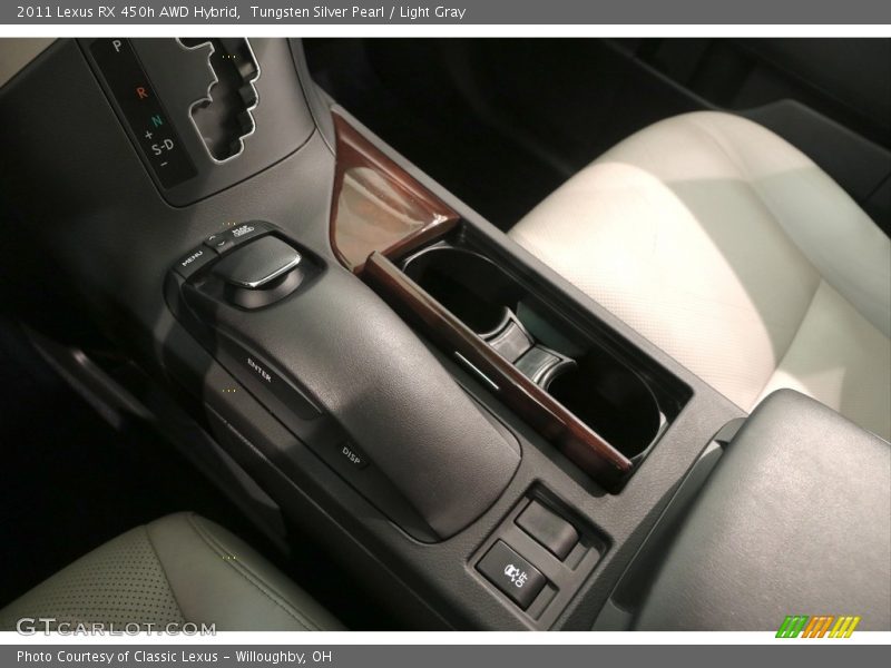 Tungsten Silver Pearl / Light Gray 2011 Lexus RX 450h AWD Hybrid