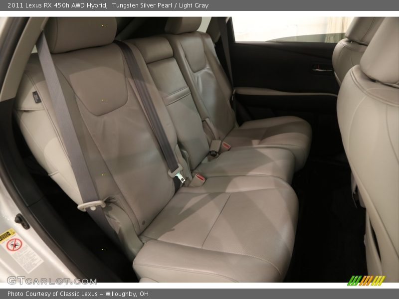 Tungsten Silver Pearl / Light Gray 2011 Lexus RX 450h AWD Hybrid