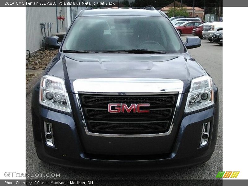 Atlantis Blue Metallic / Jet Black 2014 GMC Terrain SLE AWD