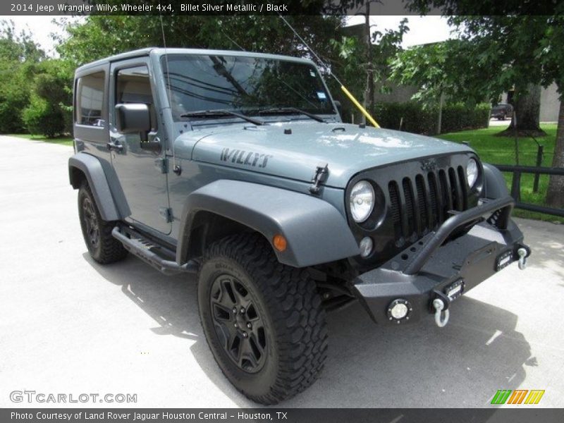 Billet Silver Metallic / Black 2014 Jeep Wrangler Willys Wheeler 4x4