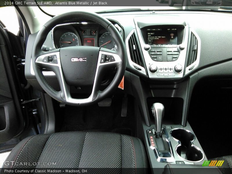 Atlantis Blue Metallic / Jet Black 2014 GMC Terrain SLE AWD