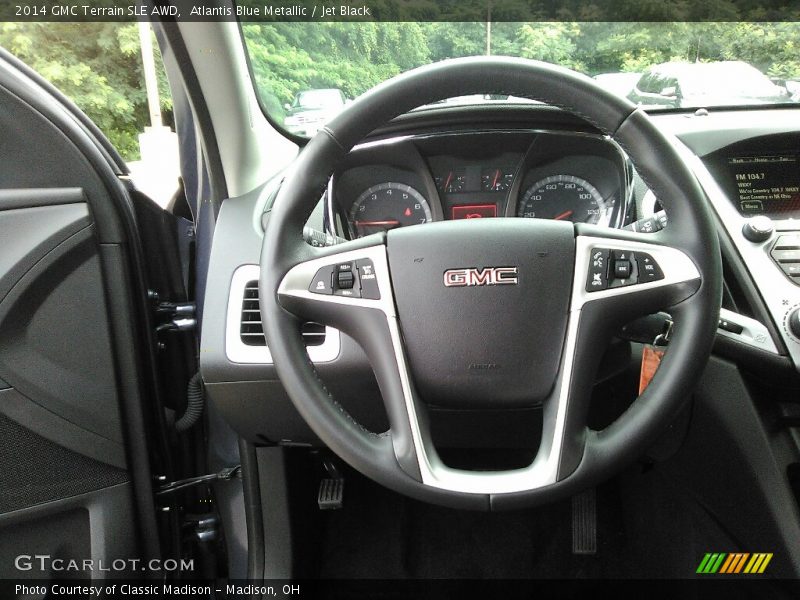 Atlantis Blue Metallic / Jet Black 2014 GMC Terrain SLE AWD