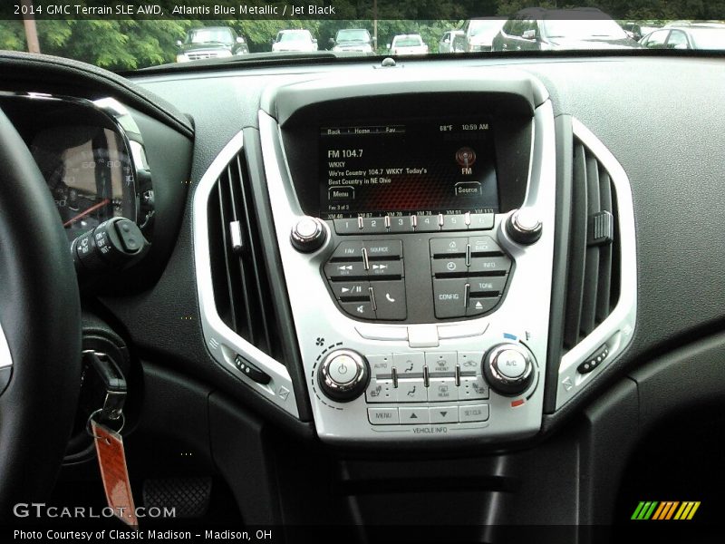 Atlantis Blue Metallic / Jet Black 2014 GMC Terrain SLE AWD