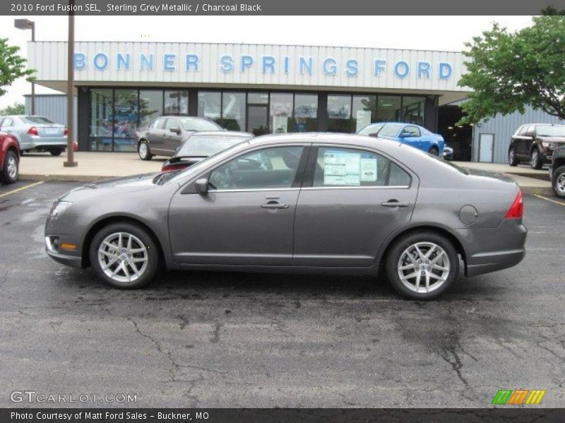Sterling Grey Metallic / Charcoal Black 2010 Ford Fusion SEL