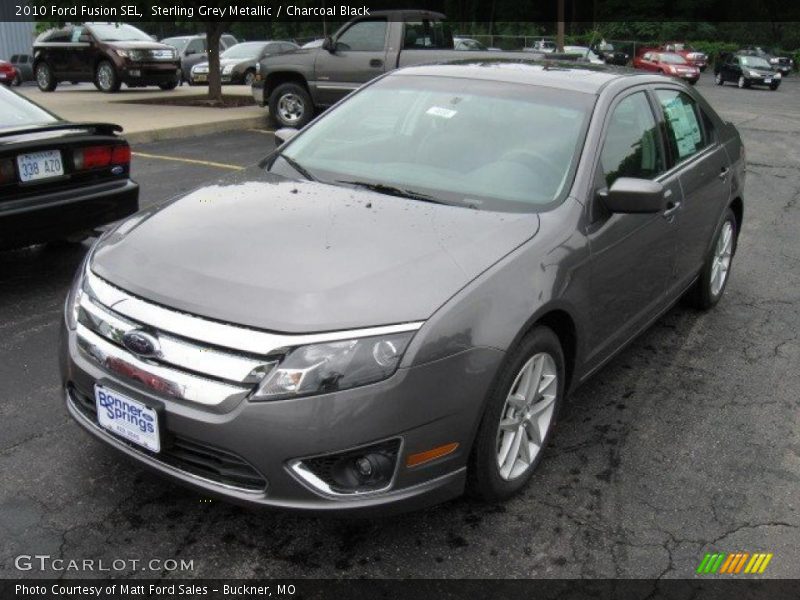 Sterling Grey Metallic / Charcoal Black 2010 Ford Fusion SEL