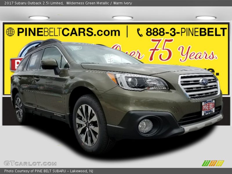 Wilderness Green Metallic / Warm Ivory 2017 Subaru Outback 2.5i Limited