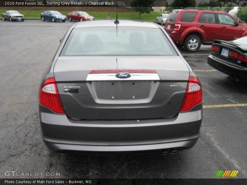 Sterling Grey Metallic / Charcoal Black 2010 Ford Fusion SEL