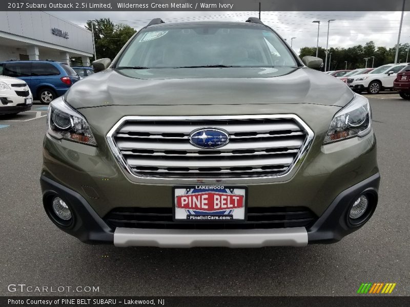 Wilderness Green Metallic / Warm Ivory 2017 Subaru Outback 2.5i Limited