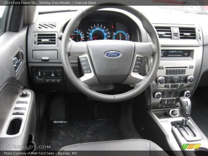 Sterling Grey Metallic / Charcoal Black 2010 Ford Fusion SEL