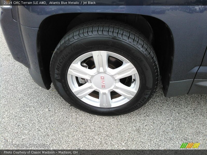 Atlantis Blue Metallic / Jet Black 2014 GMC Terrain SLE AWD