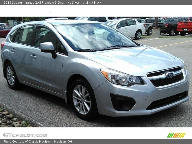 Ice Silver Metallic / Black 2013 Subaru Impreza 2.0i Premium 5 Door