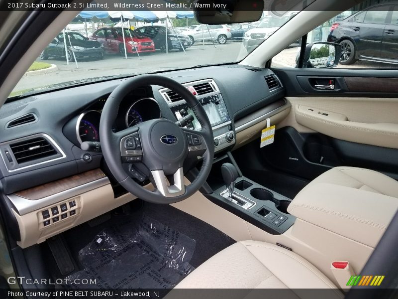 Wilderness Green Metallic / Warm Ivory 2017 Subaru Outback 2.5i Limited