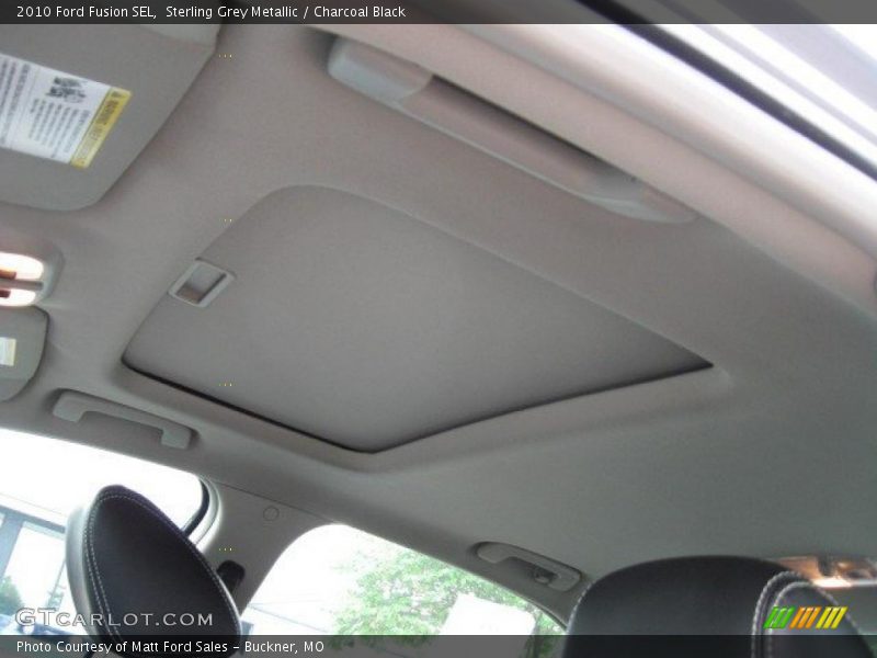 Sterling Grey Metallic / Charcoal Black 2010 Ford Fusion SEL
