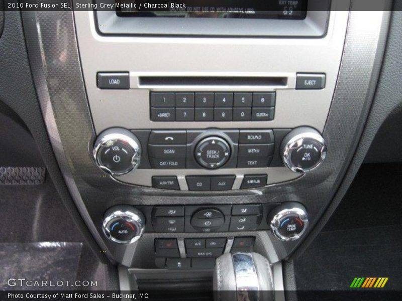 Sterling Grey Metallic / Charcoal Black 2010 Ford Fusion SEL