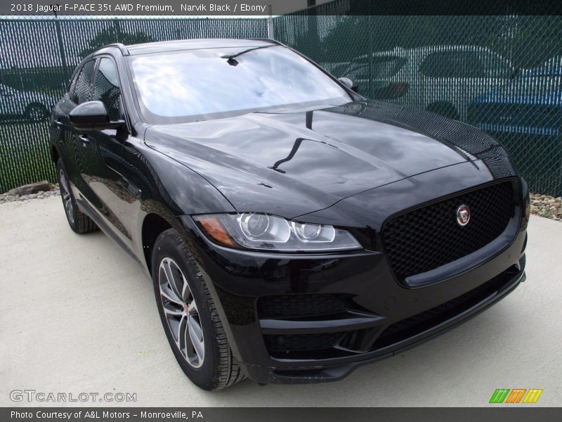 Narvik Black / Ebony 2018 Jaguar F-PACE 35t AWD Premium
