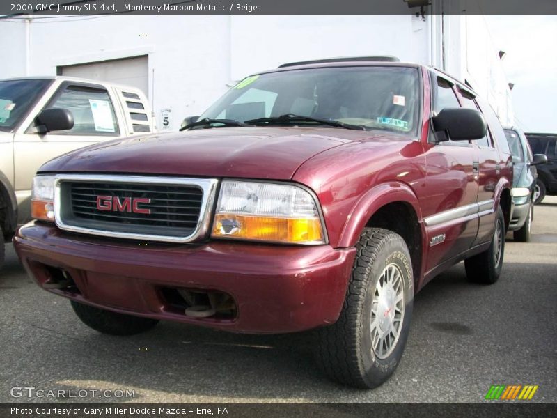 Monterey Maroon Metallic / Beige 2000 GMC Jimmy SLS 4x4