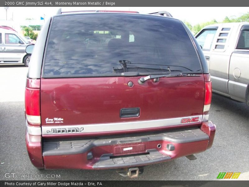Monterey Maroon Metallic / Beige 2000 GMC Jimmy SLS 4x4