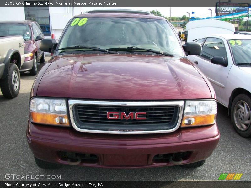 Monterey Maroon Metallic / Beige 2000 GMC Jimmy SLS 4x4