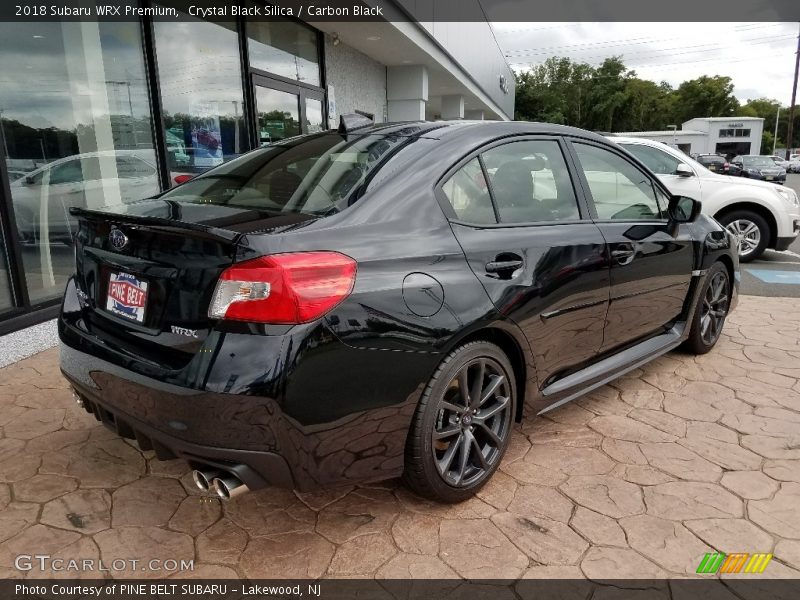Crystal Black Silica / Carbon Black 2018 Subaru WRX Premium