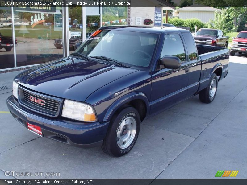Indigo Blue Metallic / Graphite 2001 GMC Sonoma SLS Extended Cab