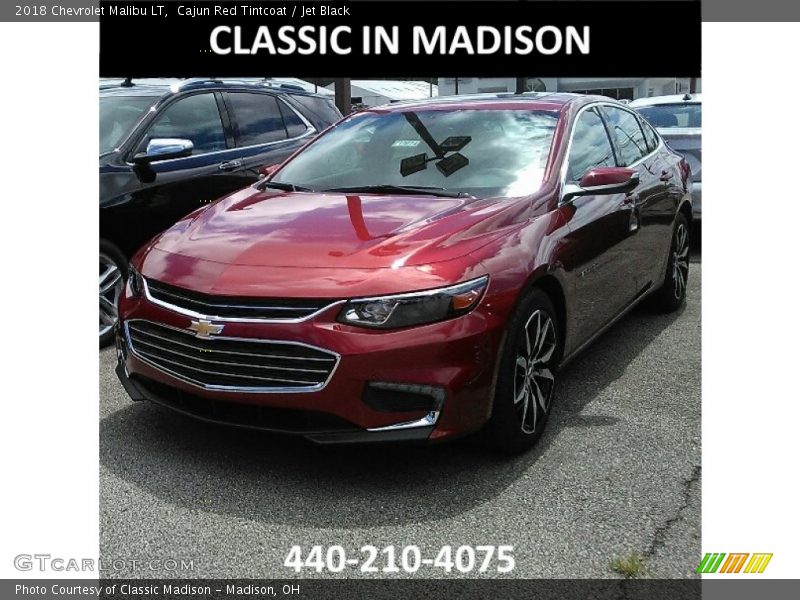 Cajun Red Tintcoat / Jet Black 2018 Chevrolet Malibu LT