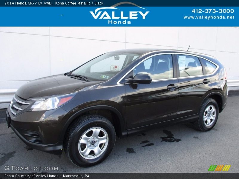 Kona Coffee Metallic / Black 2014 Honda CR-V LX AWD