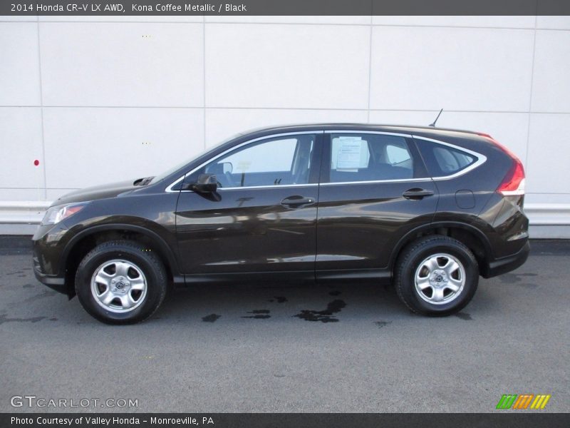 Kona Coffee Metallic / Black 2014 Honda CR-V LX AWD