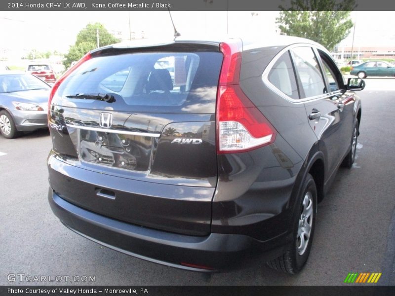 Kona Coffee Metallic / Black 2014 Honda CR-V LX AWD