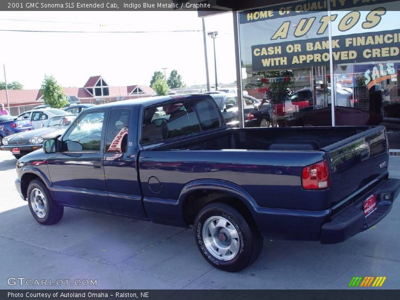 Indigo Blue Metallic / Graphite 2001 GMC Sonoma SLS Extended Cab