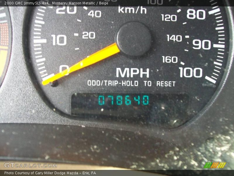 Monterey Maroon Metallic / Beige 2000 GMC Jimmy SLS 4x4