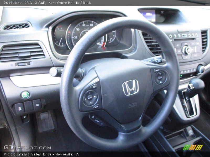 Kona Coffee Metallic / Black 2014 Honda CR-V LX AWD