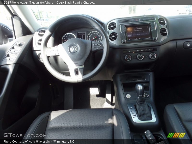 Deep Black Pearl / Charcoal 2017 Volkswagen Tiguan Wolfsburg
