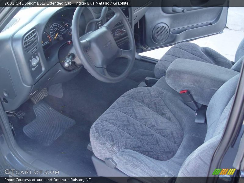 Indigo Blue Metallic / Graphite 2001 GMC Sonoma SLS Extended Cab