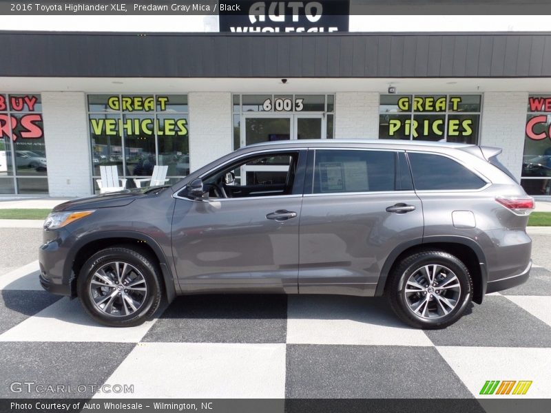 Predawn Gray Mica / Black 2016 Toyota Highlander XLE