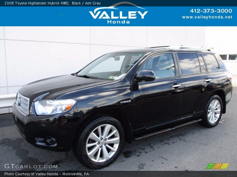 Black / Ash Gray 2008 Toyota Highlander Hybrid 4WD
