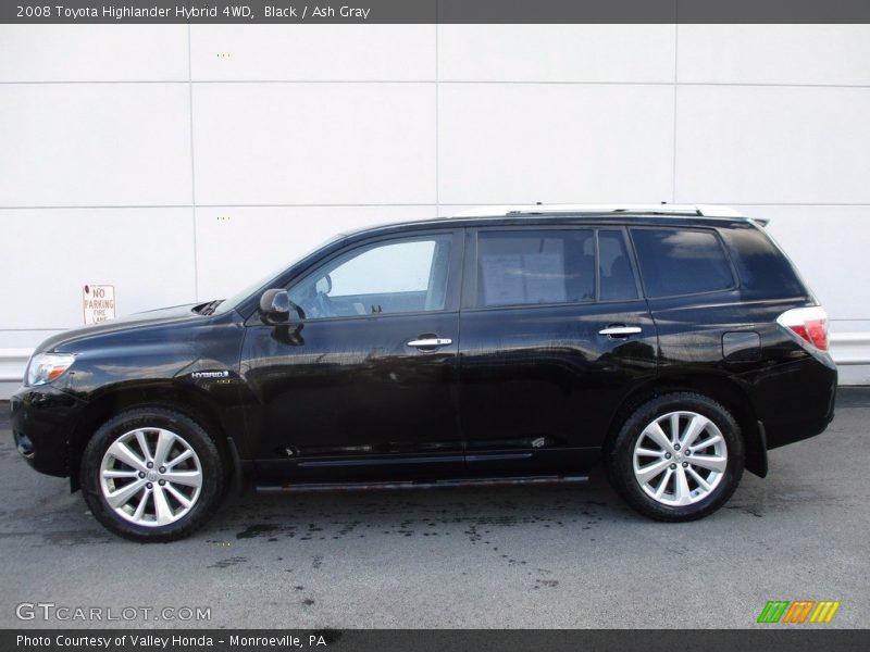 Black / Ash Gray 2008 Toyota Highlander Hybrid 4WD