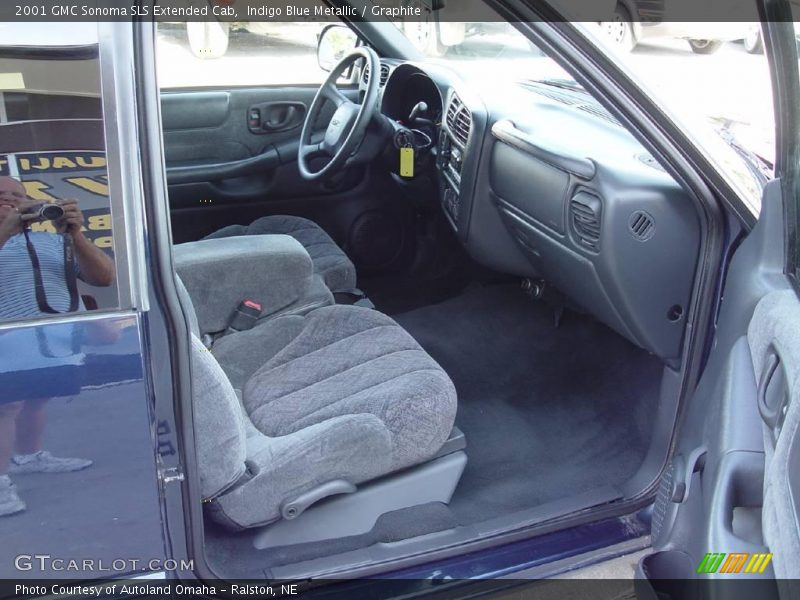 Indigo Blue Metallic / Graphite 2001 GMC Sonoma SLS Extended Cab