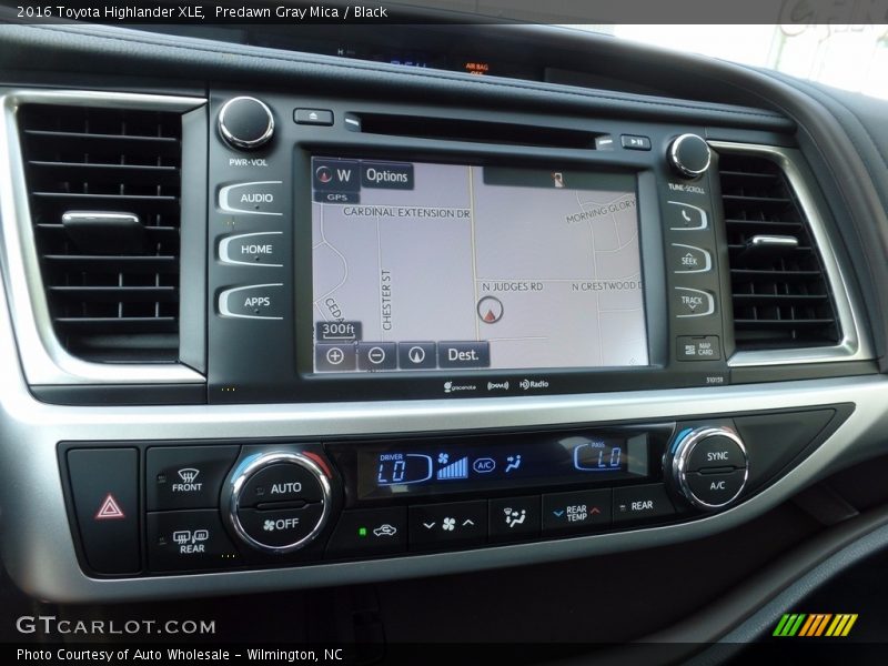 Predawn Gray Mica / Black 2016 Toyota Highlander XLE