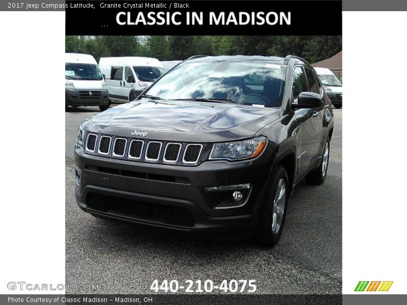 Granite Crystal Metallic / Black 2017 Jeep Compass Latitude
