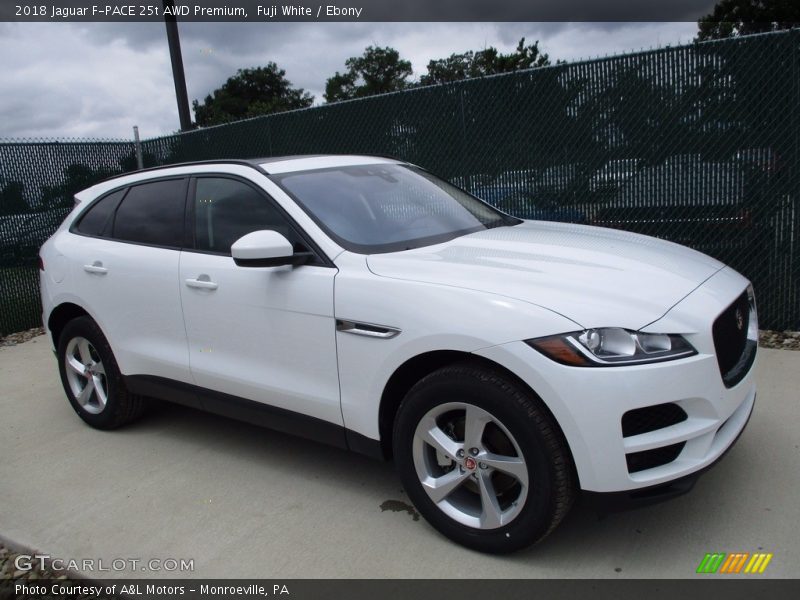Fuji White / Ebony 2018 Jaguar F-PACE 25t AWD Premium