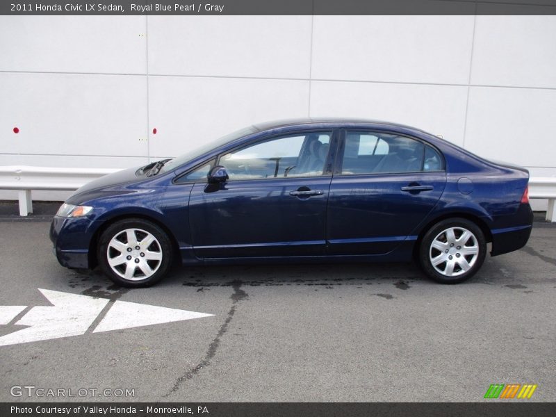Royal Blue Pearl / Gray 2011 Honda Civic LX Sedan