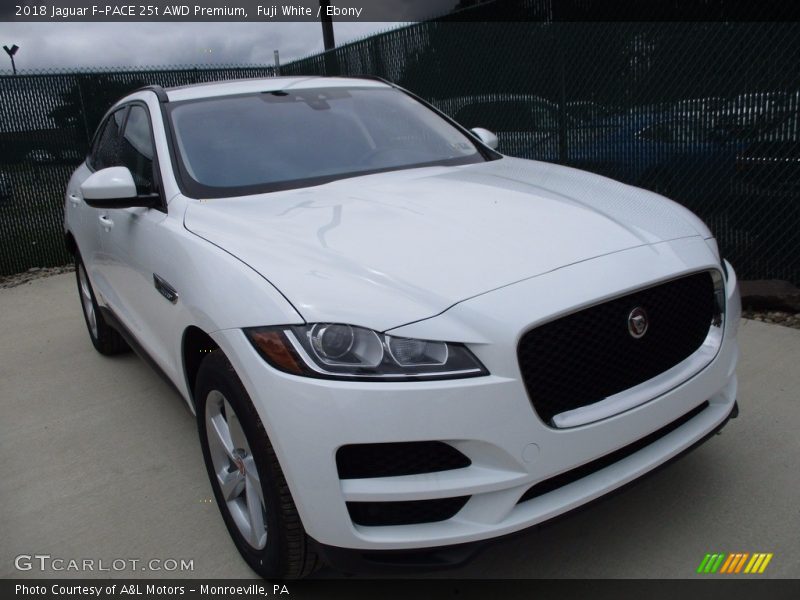 Fuji White / Ebony 2018 Jaguar F-PACE 25t AWD Premium