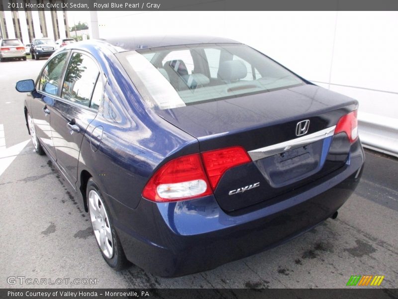 Royal Blue Pearl / Gray 2011 Honda Civic LX Sedan