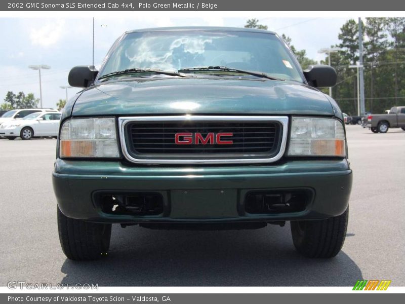 Polo Green Metallic / Beige 2002 GMC Sonoma SLS Extended Cab 4x4