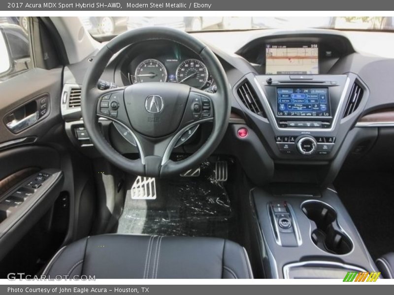Modern Steel Metallic / Ebony 2017 Acura MDX Sport Hybrid SH-AWD